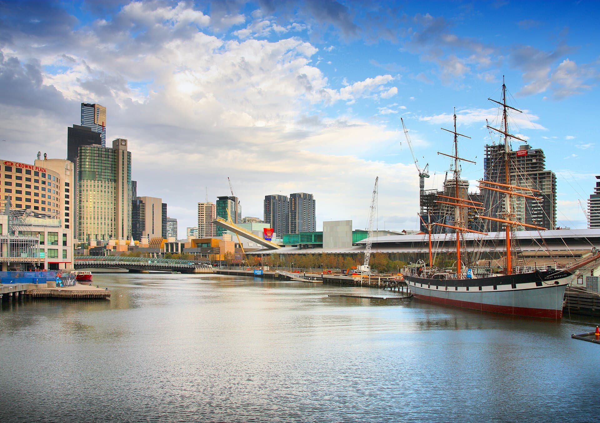 Melbourne Docklands commercial skyline