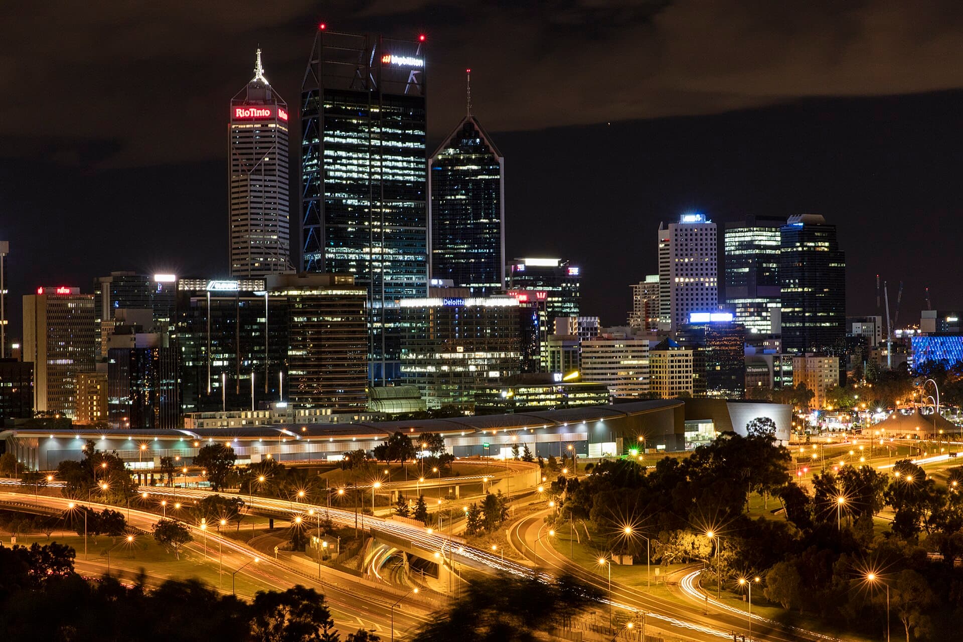 Perth city skyline seen from Kings Park